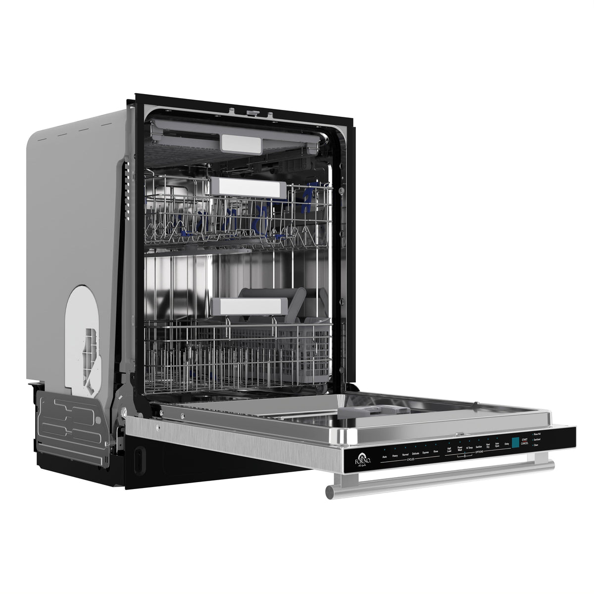 Forno Appliances - Stella 24" Top Control Built-In Stainless Steel Tub Dishwasher and 44dBA - Stainless Steel