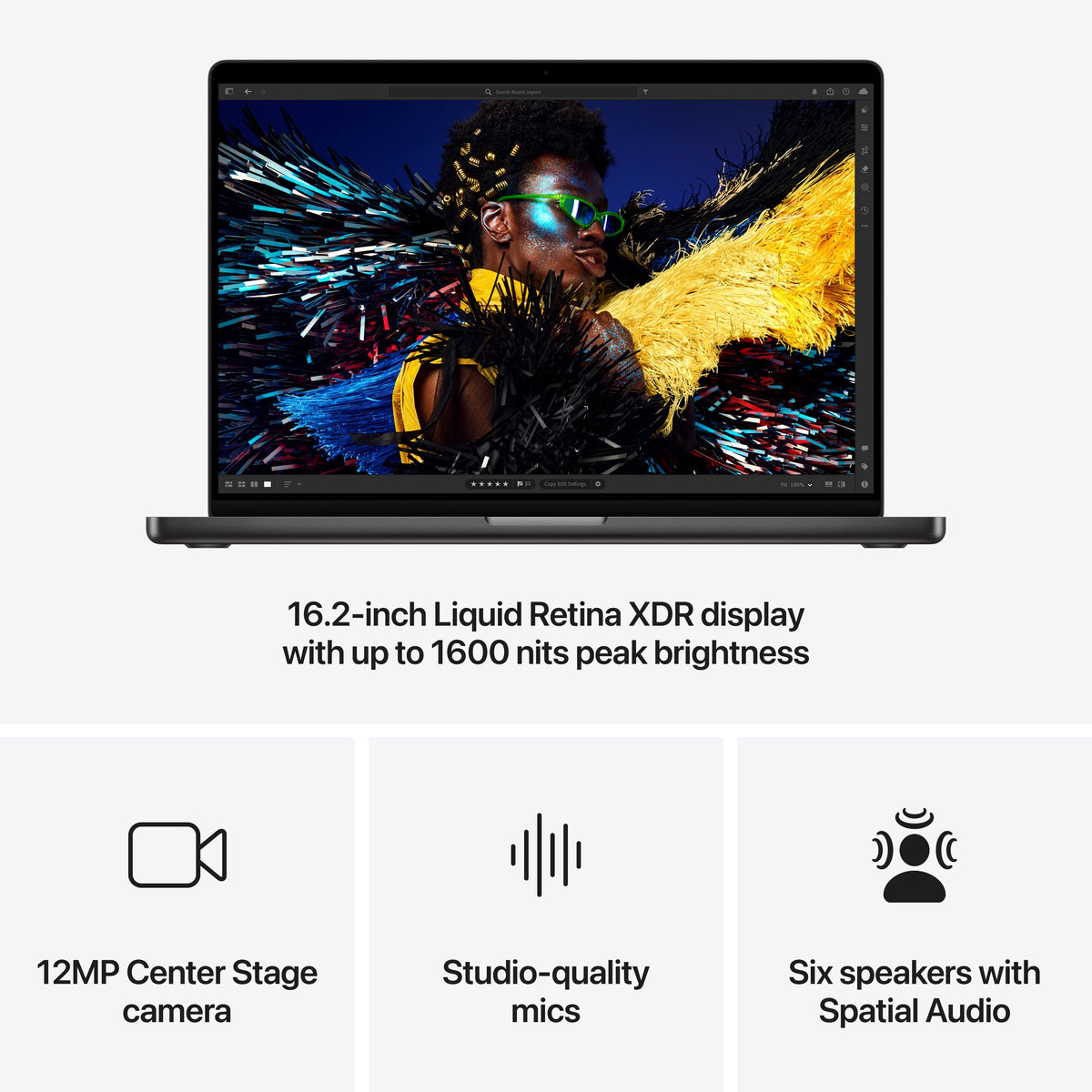 Apple - MacBook Pro 16-inch Laptop - Apple M4 Pro chip Built for Apple Intelligence - 24GB Memory - 512GB SSD - Space Black