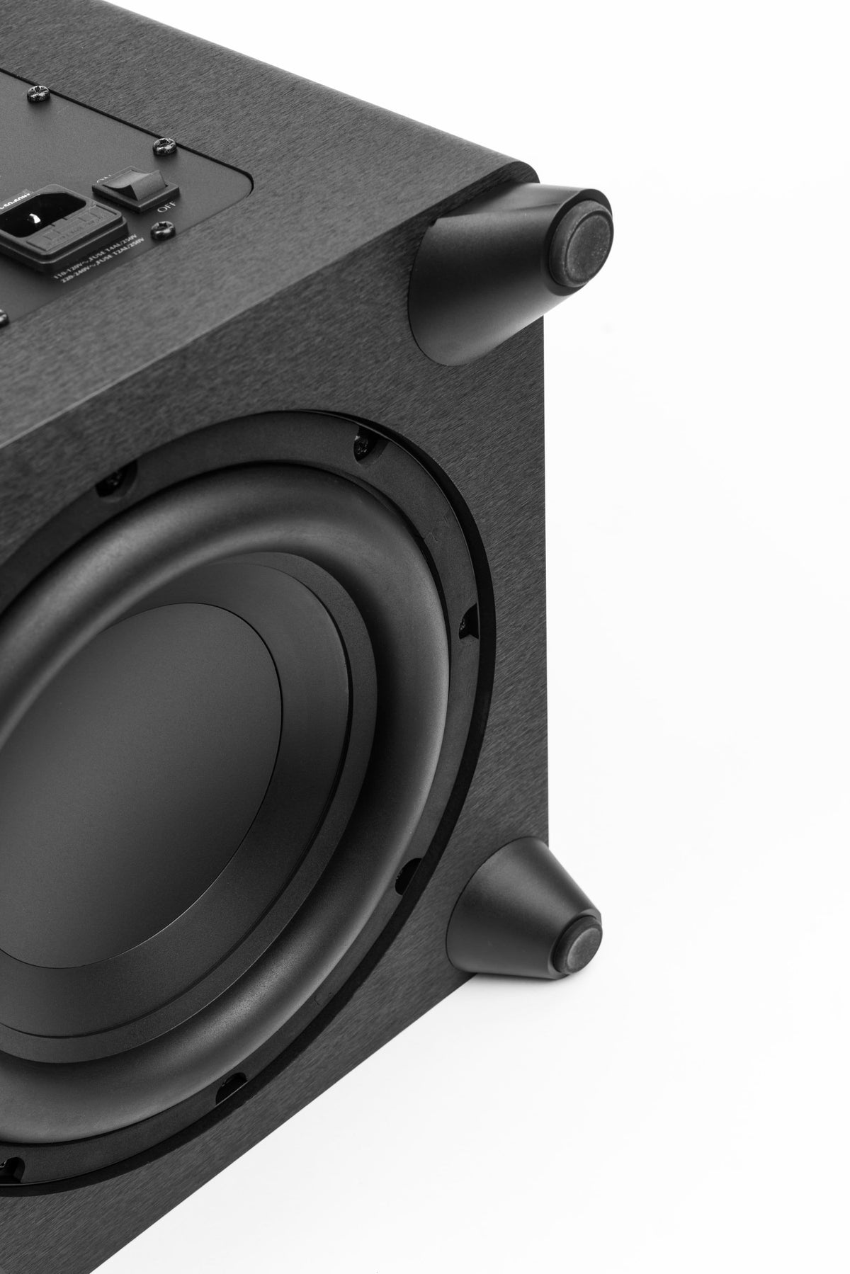 MartinLogan - Dynamo Foundation 10, 10” Sealed, Powered Subwoofer, with Magnitude MT-400 Amplifier, DSP-Optimized, and Wireless Ready - Brushed Black