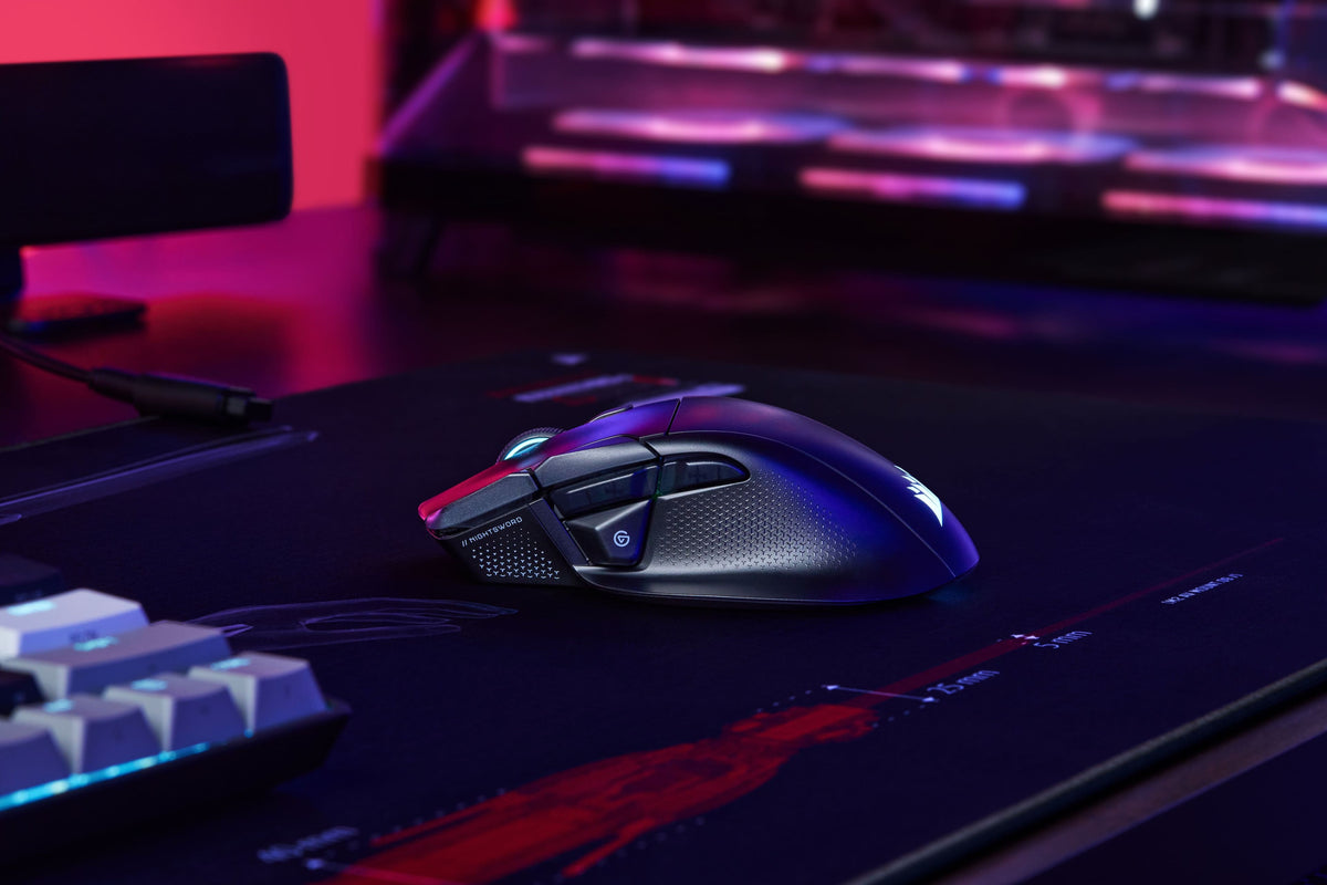 CORSAIR - NIGHTSWORD v2 WIRELESS SD Stream Deck Gaming Mouse - Wireless - Black