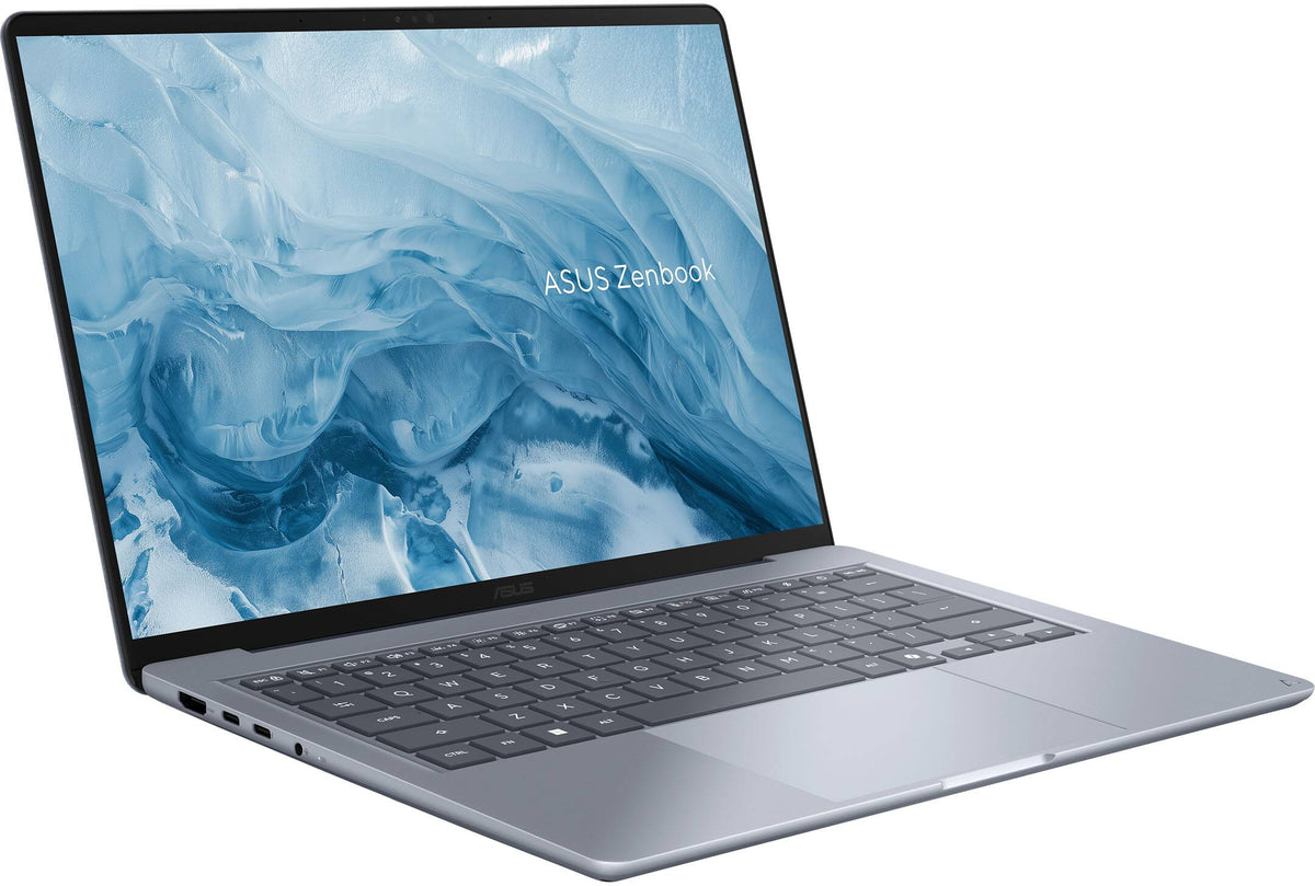 ASUS - Zenbook 14 14" OLED Laptop - Snapdragon X (2026) - 16GB Memory - 256GB Storage - Arctic Blue
