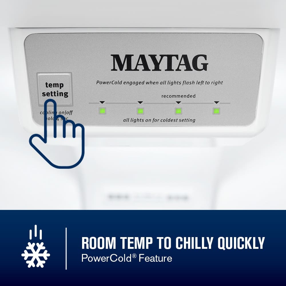 Maytag - 30 in. Wide 19 cu. ft. Top-Freezer Refrigerator with Garage Mode - Fingerprint-Resistant Stainless Finish