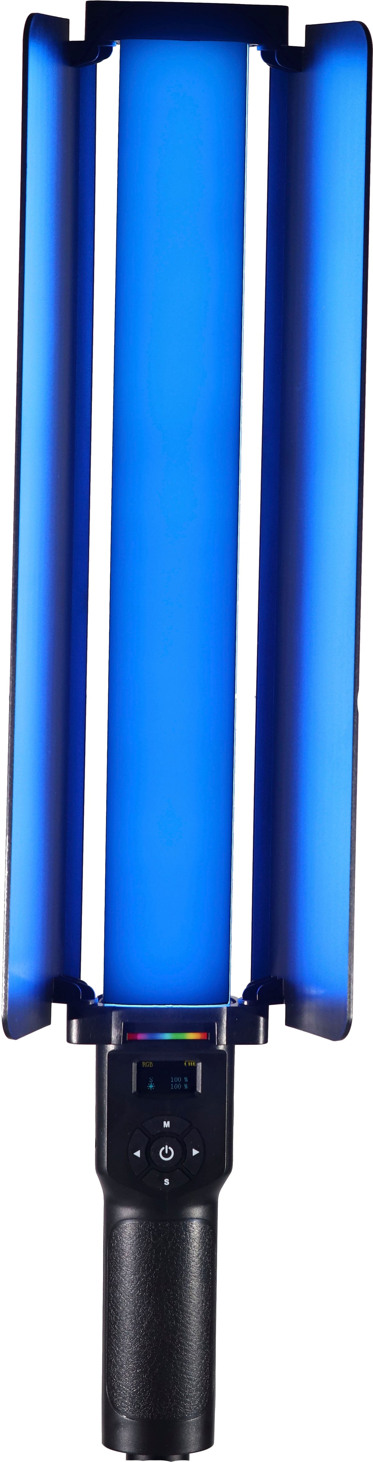 Sunpak - RGB LightStick PRO with Built-in Battery and Barndoors - Black