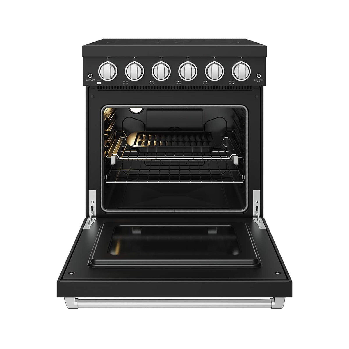 Gordon Ramsay Series by Thor Kitchen 4.55 Cu. Ft Freestanding Electric Range with Stainless Steel Hardware - Matte Black
