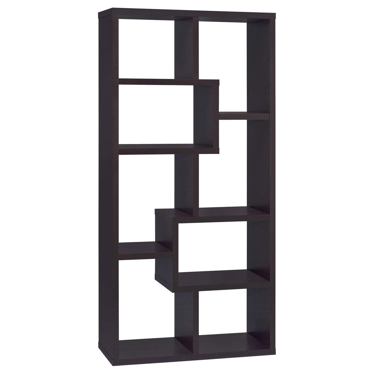 8 Shelf Geometric Bookcase