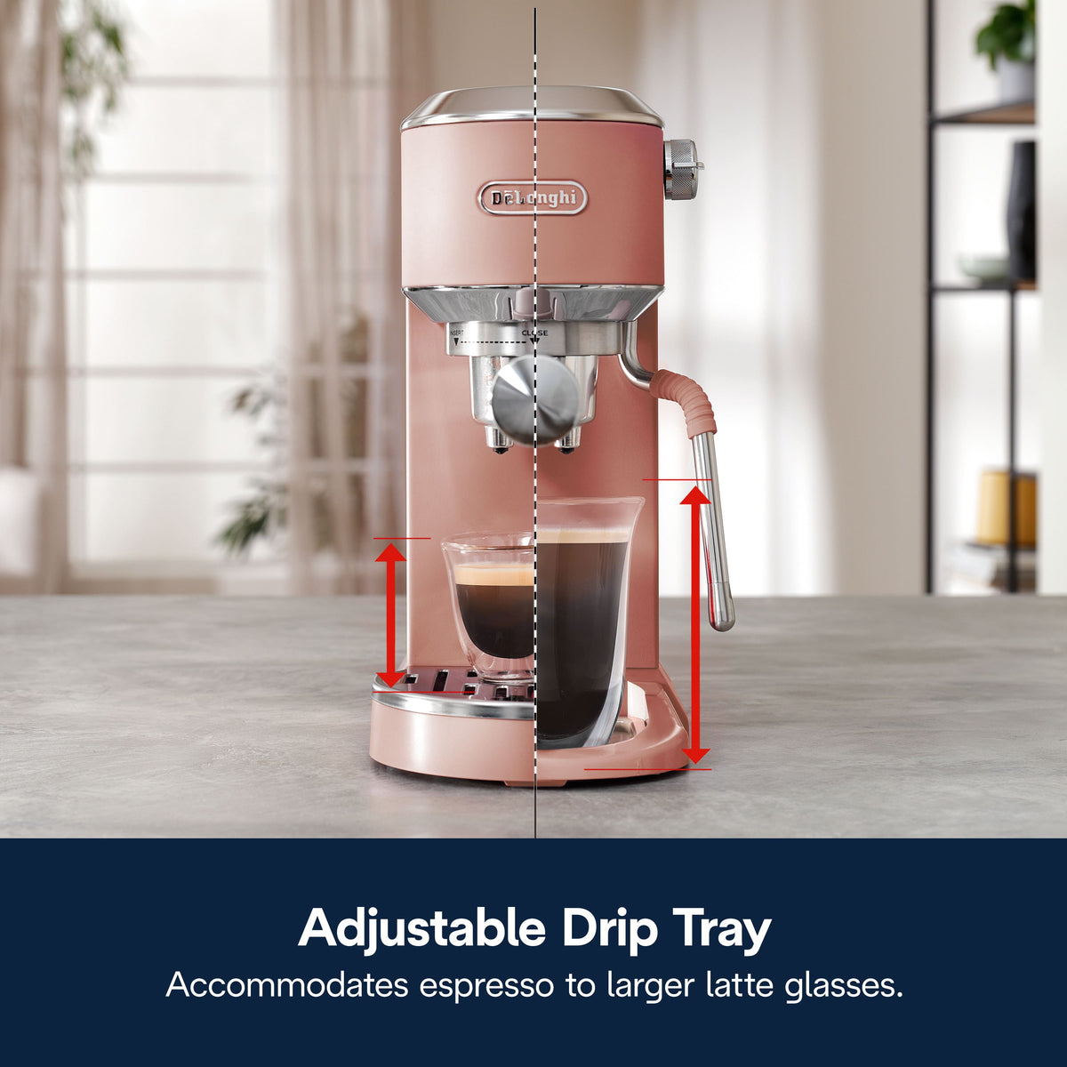 De'Longhi - Dedica Duo Espresso Machine - Rose