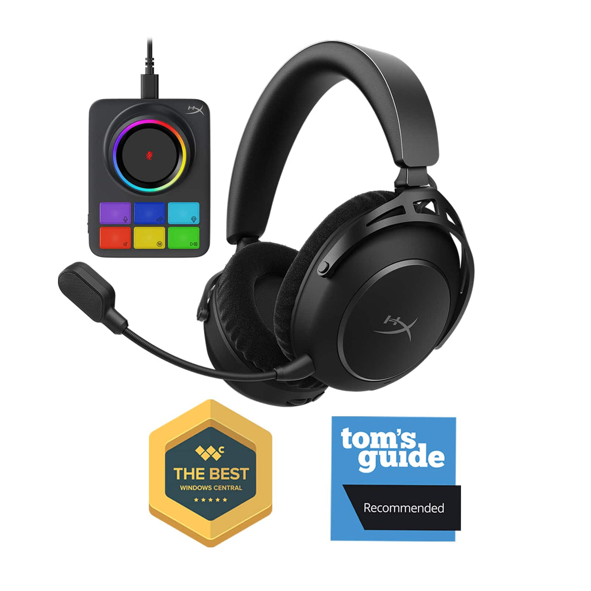 HyperX - Cloud Alpha 2 Wireless Gaming Headset for PC, PS5, PS4, Nintendo Switch, Mac, Mobile, and Bluetooth - Black