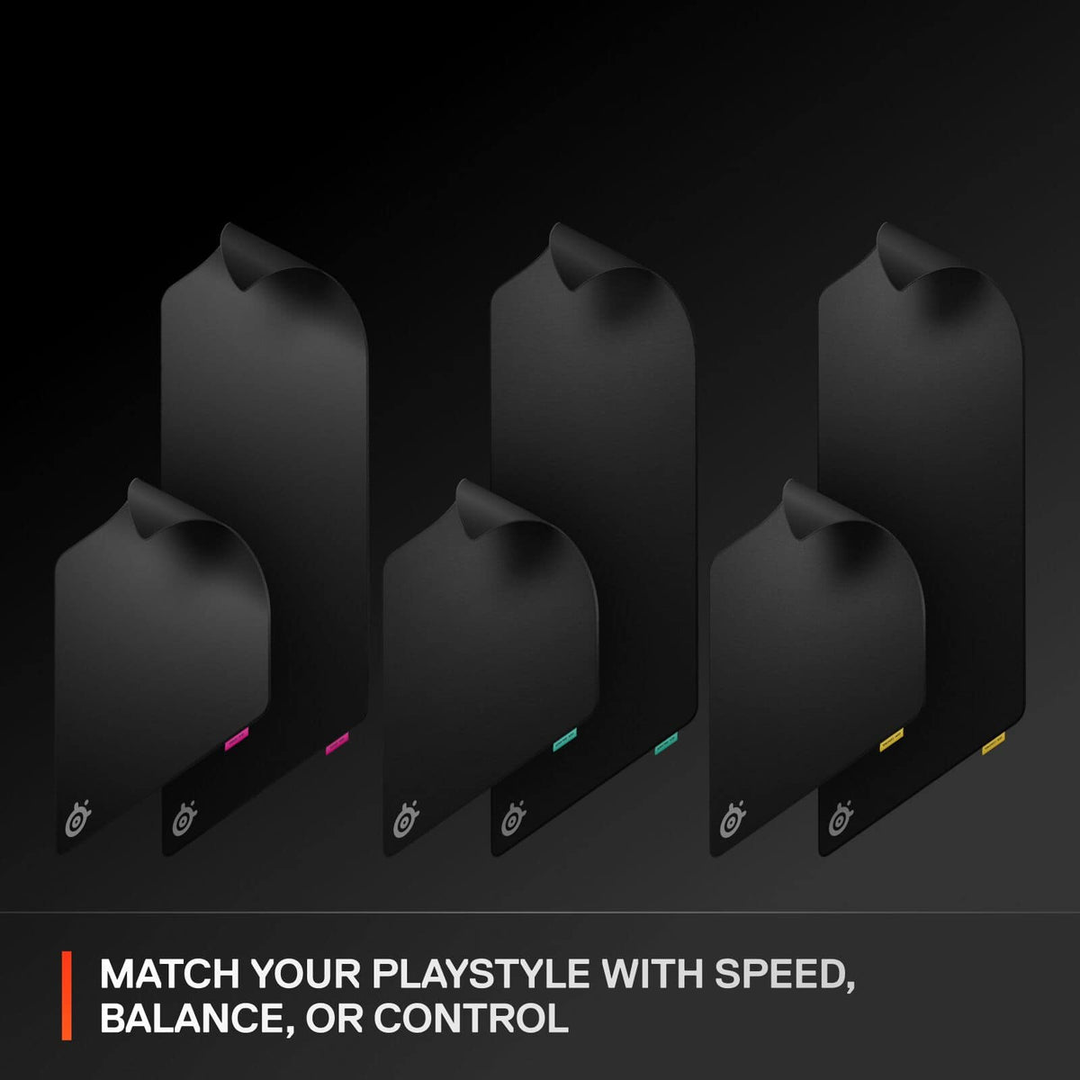 SteelSeries - QcK Performance Gaming Mouse Pad XL - Control - Black