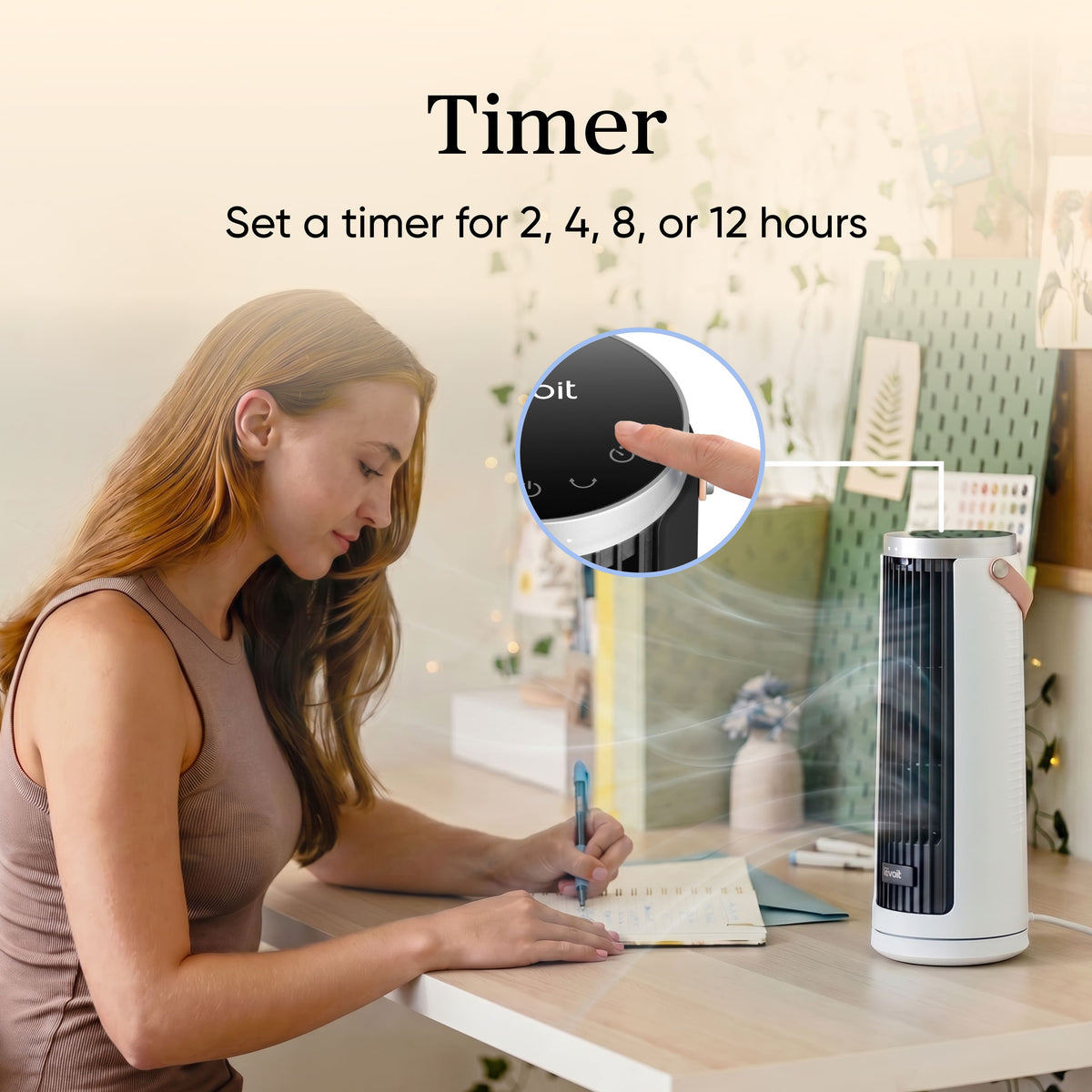Levoit - Mini Windi Tower Fan - White