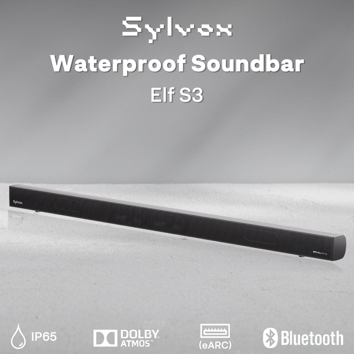 Sylvox - Elf S3 Bluetooth 5.3 Waterproof Outdoor Soundbar - Black