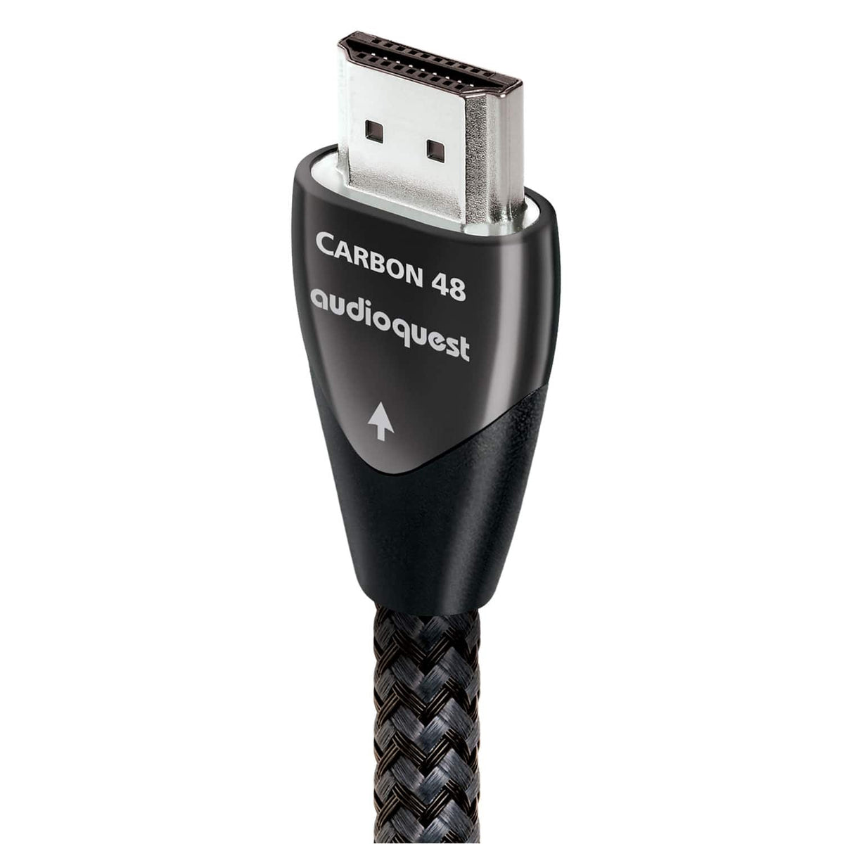 AudioQuest - Carbon 48 2.5' 4K-8K-10K 48Gbps HDMI Cable - Gray on Black