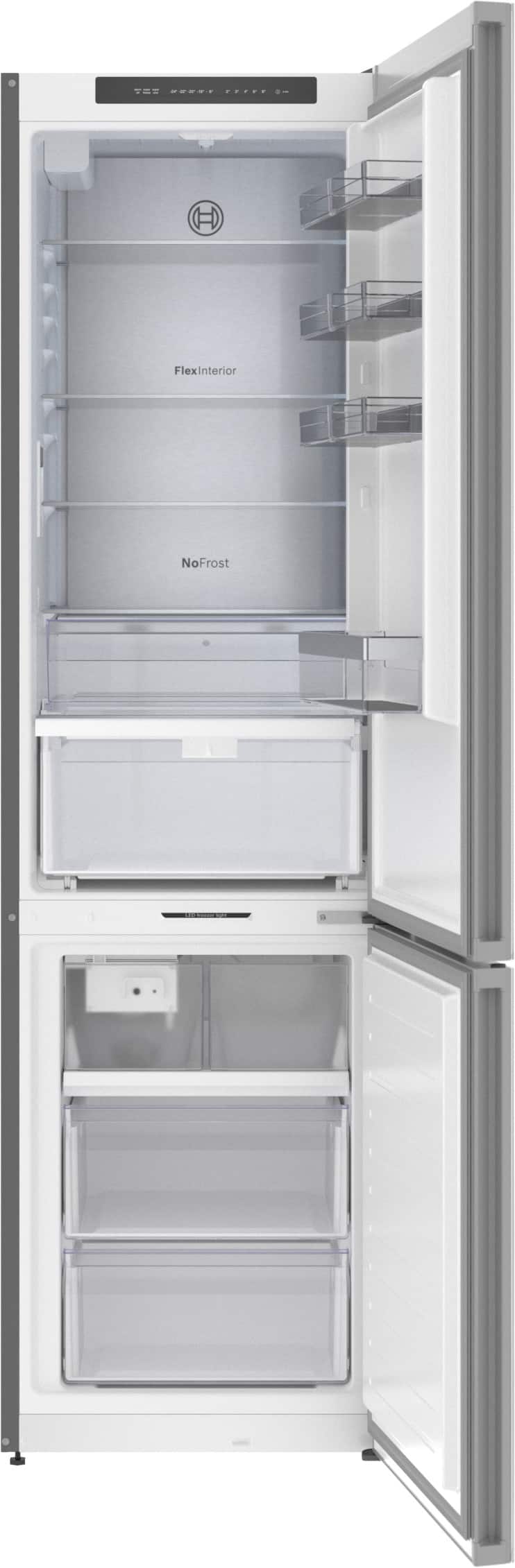 Bosch - 800 Series 24 in. Wide 12.8 Cu. Ft Bottom Freezer Counter-Depth Smart Refrigerator with Internal Ice and Water Dispenser - White