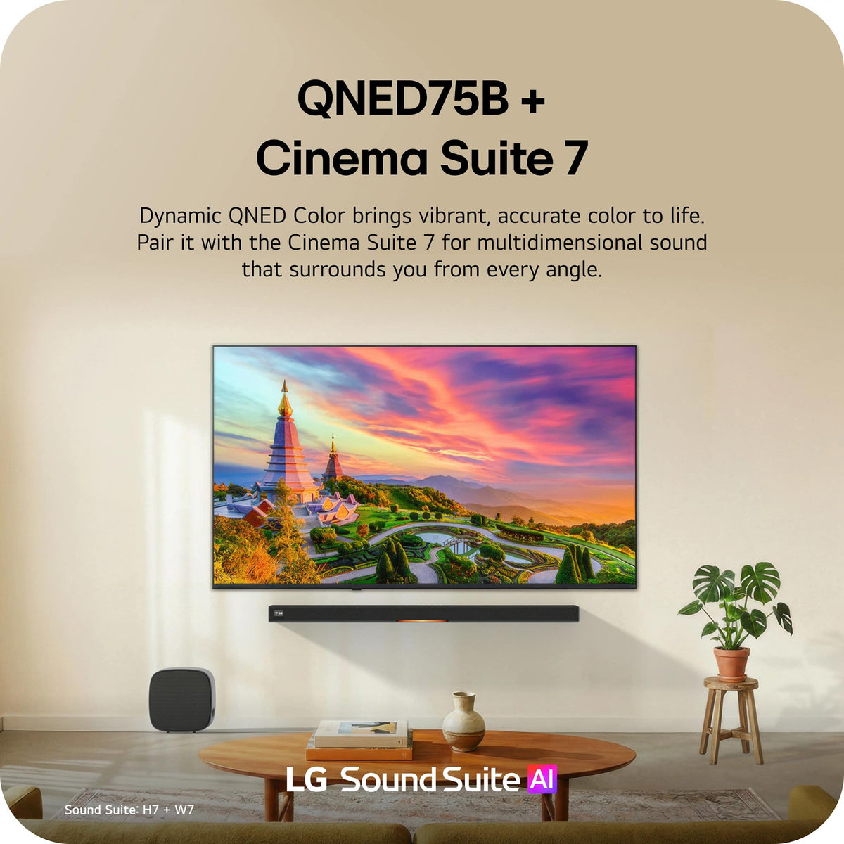 LG - 85" Class 75B Series QNED AI Mini LED 4K Smart webOS TV (2026)