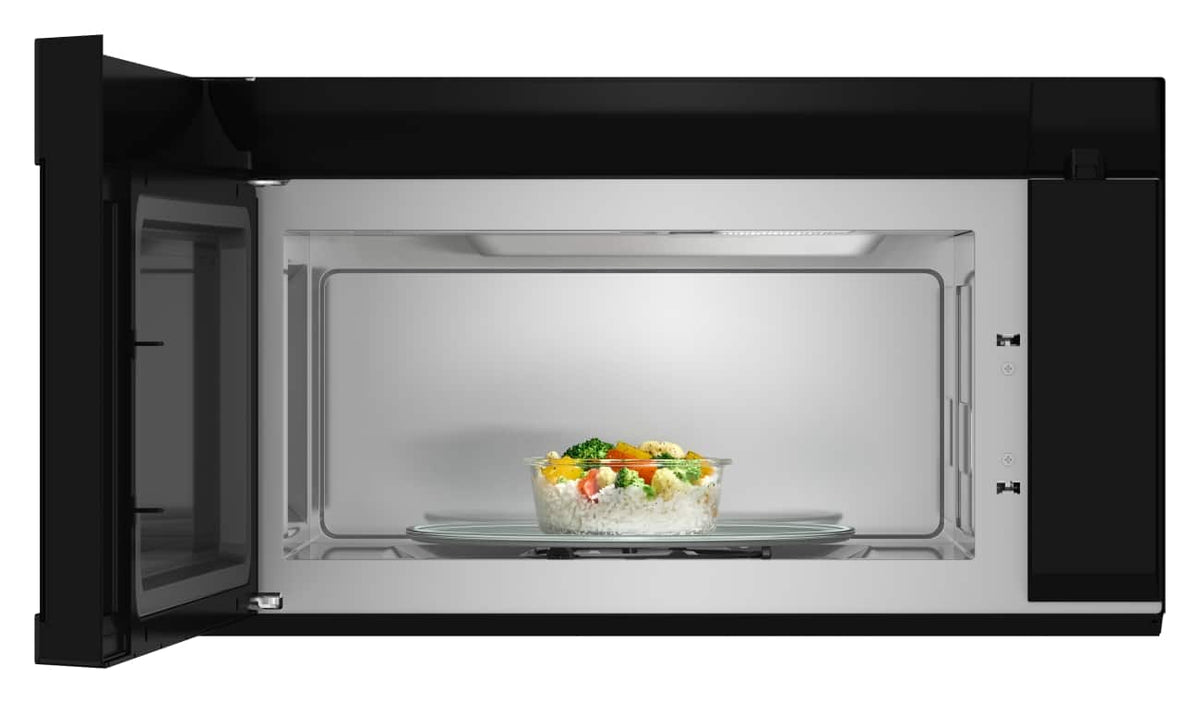 Whirlpool - 2.1 cu. ft. Microwave Hood with Sensor Cooking and AccuPop - Black Stainless Steel
