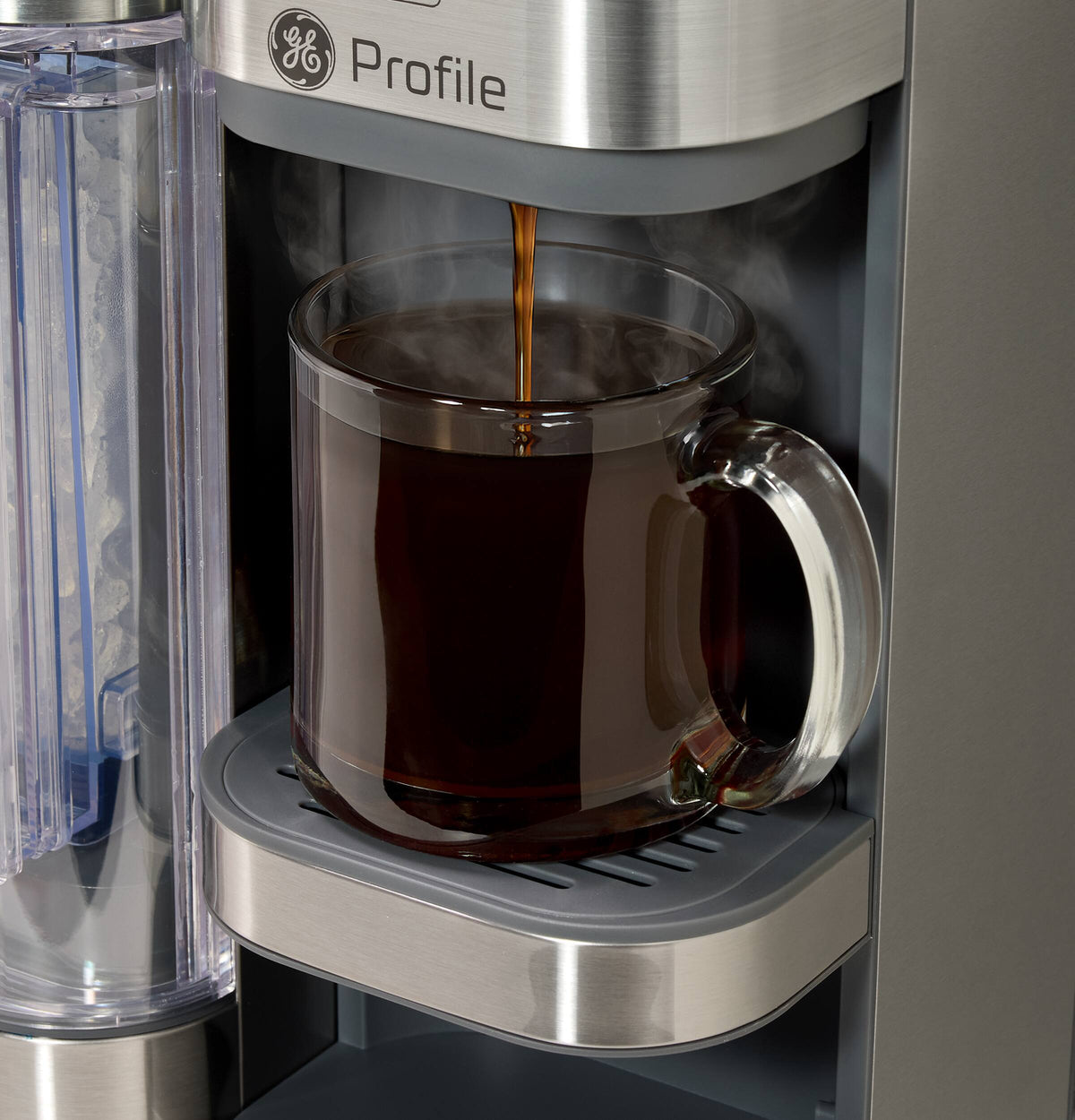 GE Profile - Brewpal Single-Serve Coffee Maker - Stainless Steel