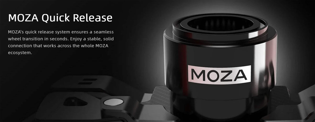 Moza Racing - KS Sim Racing GT Style Steering Wheel for Windows - Black