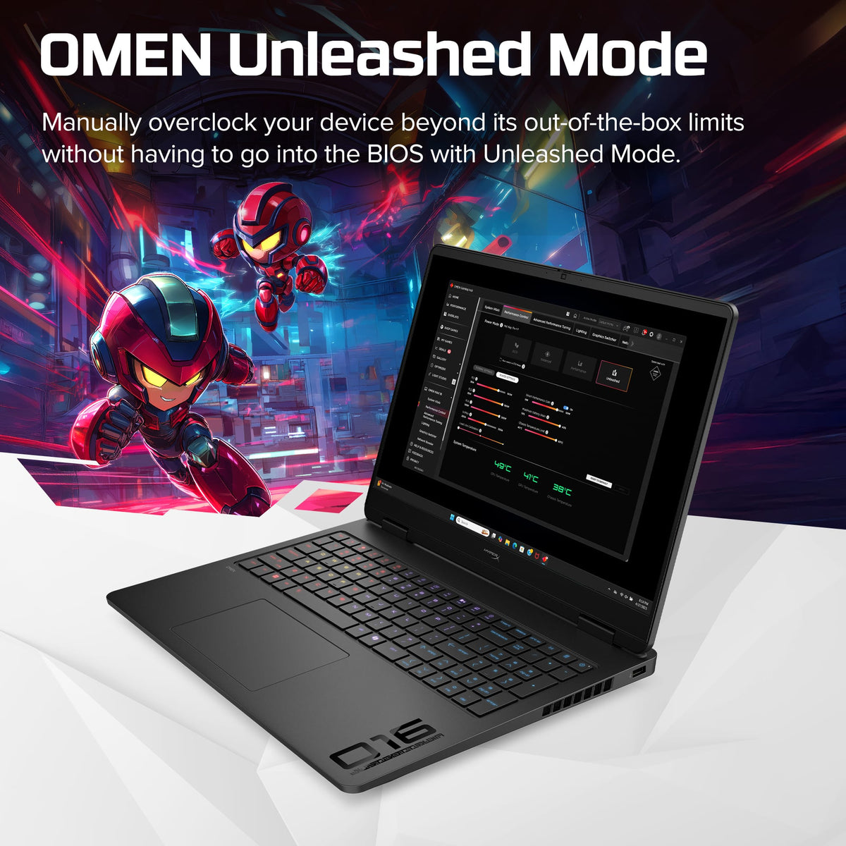 HyperX - OMEN 16" 165Hz 2.5K OLED Gaming Laptop - AMD Ryzen 7 8745HX (2025) - 16GB Memory - NVIDIA GeForce RTX 5060 - 512GB SSD - Shadow Black