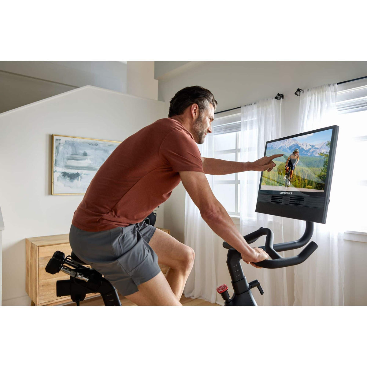 NordicTrack - 24 Studio Bike for a Best-In-Class Cycling Experience - Black