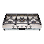LG - SIGNATURE 36-in Wide Built-In Smart Gas Cooktop with 5 Burners, 24K BTU UltraHeat Dual Burner and LED Illuminated Knobs - Stainless Steel