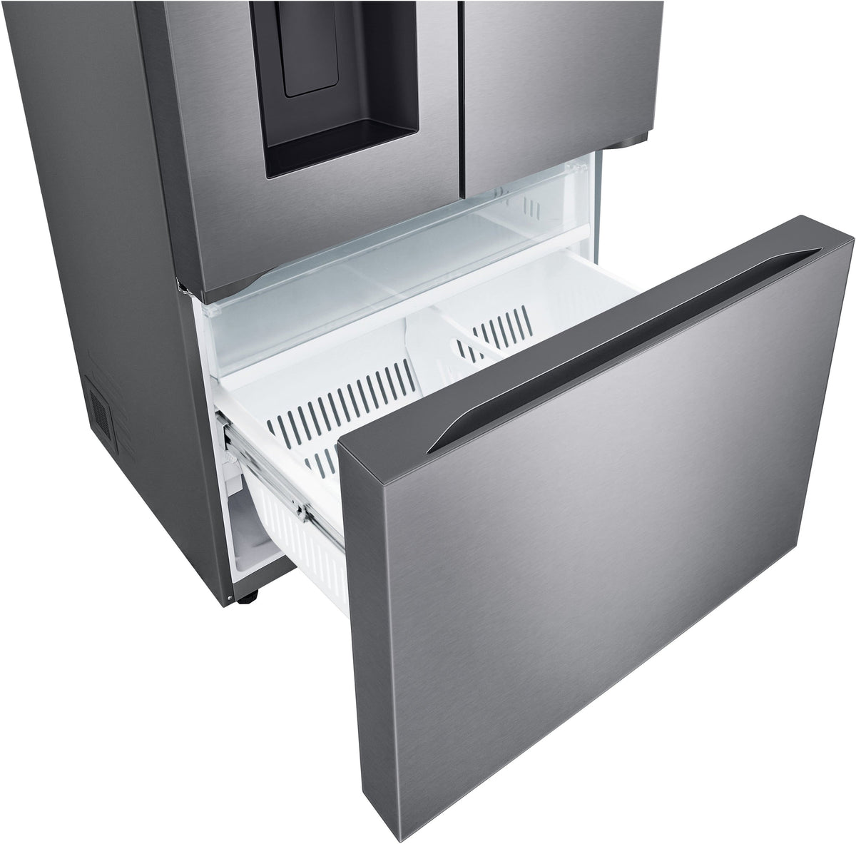 LG - 36-in Counter-Depth MAX 25.5 Cu. Ft. French Door Smart Refrigerator with Ice Plus - PrintProof Stainless Steel Look