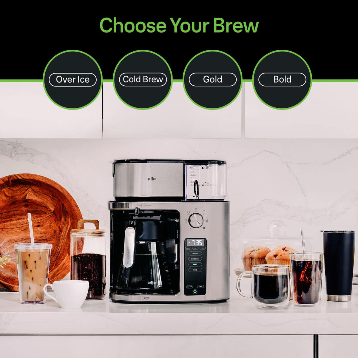 Nespresso - MultiServe KF9270 Drip Coffee Maker - Stainless Steel