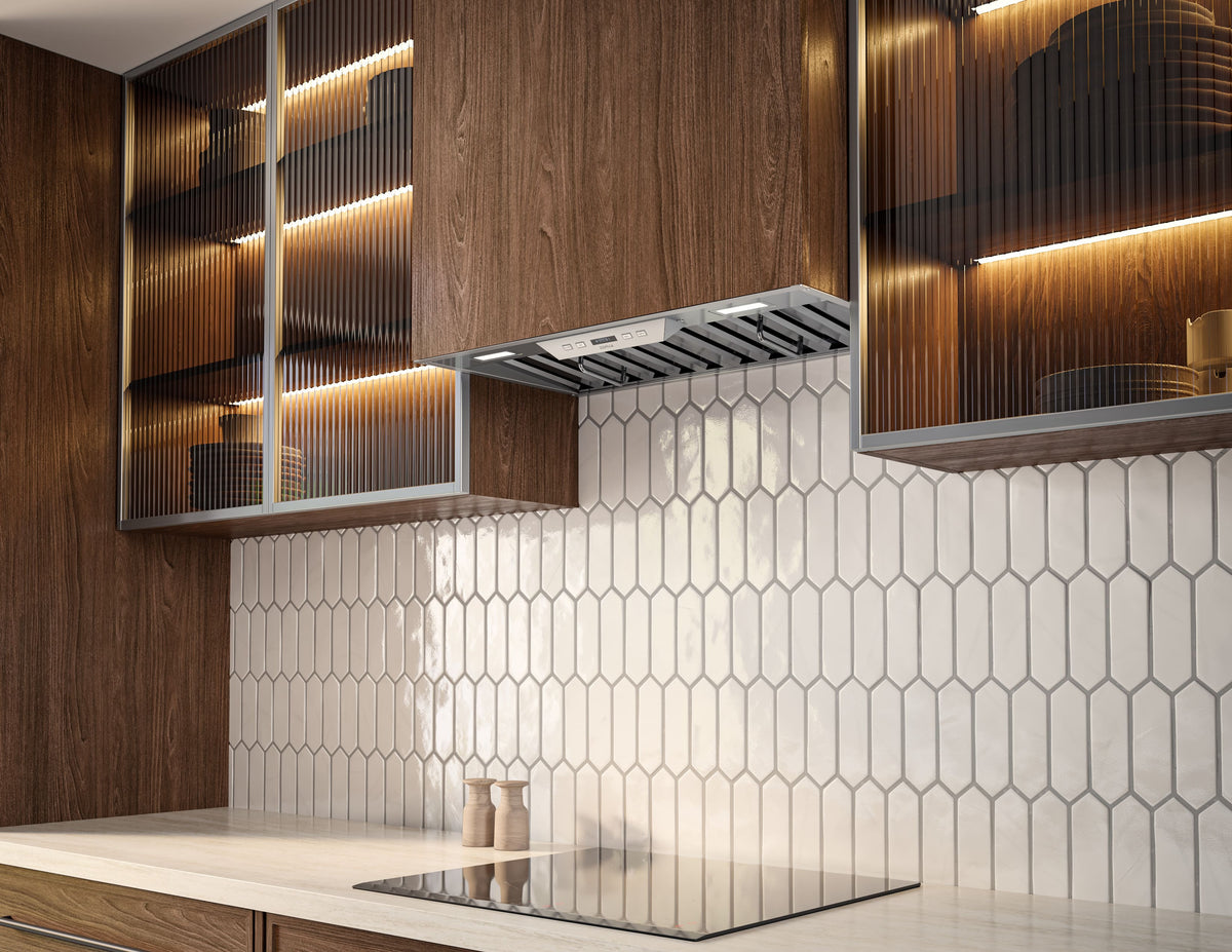 Zephyr - 27 inches - Externally Vented - Range Hood Insert - Stainless Steel