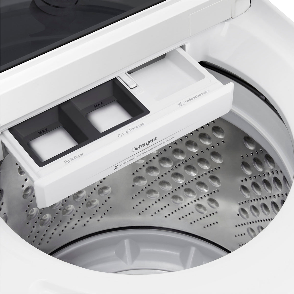 LG - 5.0 Cu. Ft. High-Efficiency Smart Top Load Washer with Easy Unload - Alpine White