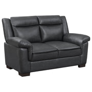 Jacob - Sofá de dos plazas con brazos acolchados - Gris
