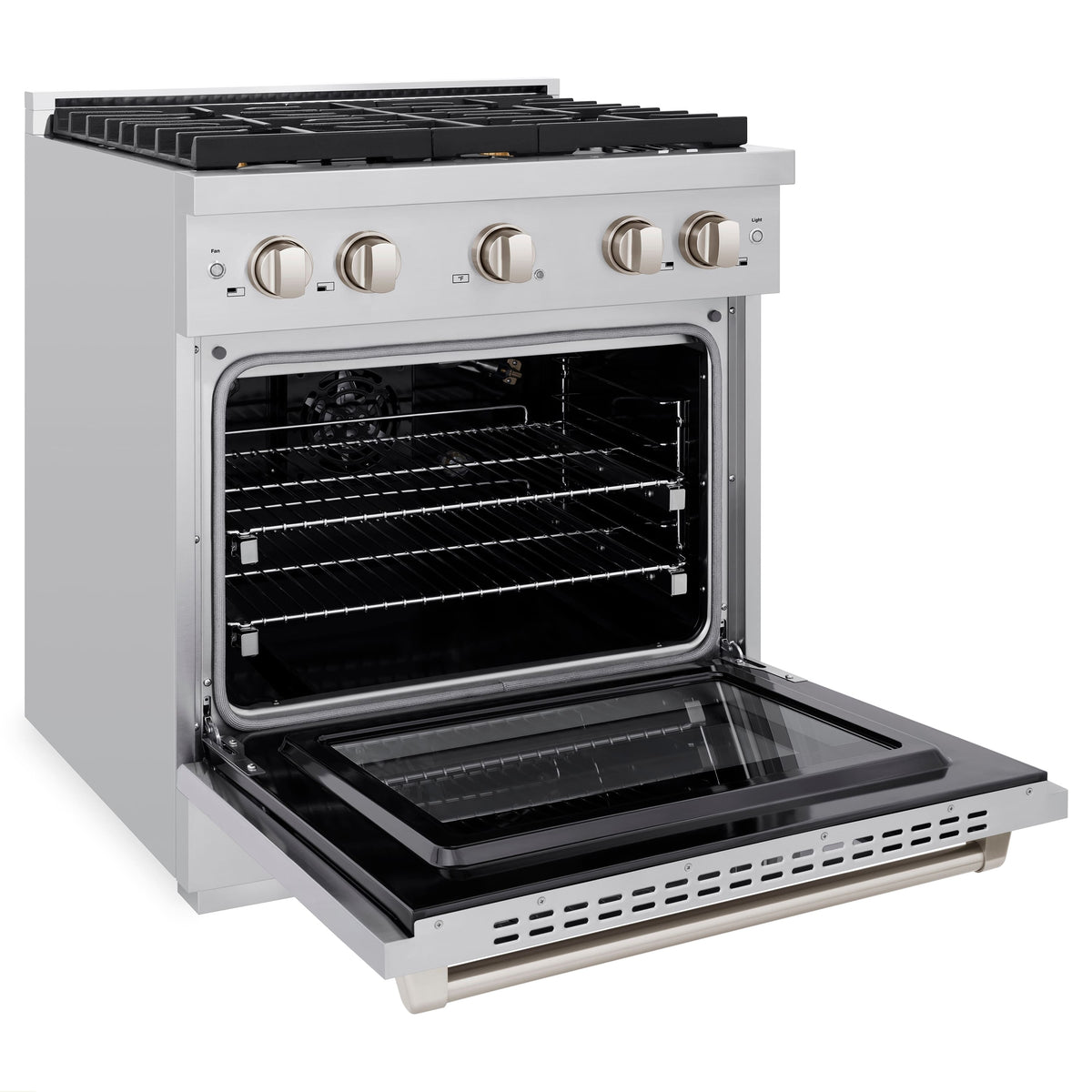 ZLINE - 30 in. Wide 4 Burner Paramount Gas Range with Convection Oven (SGR-BR-30) - Stainless Steel