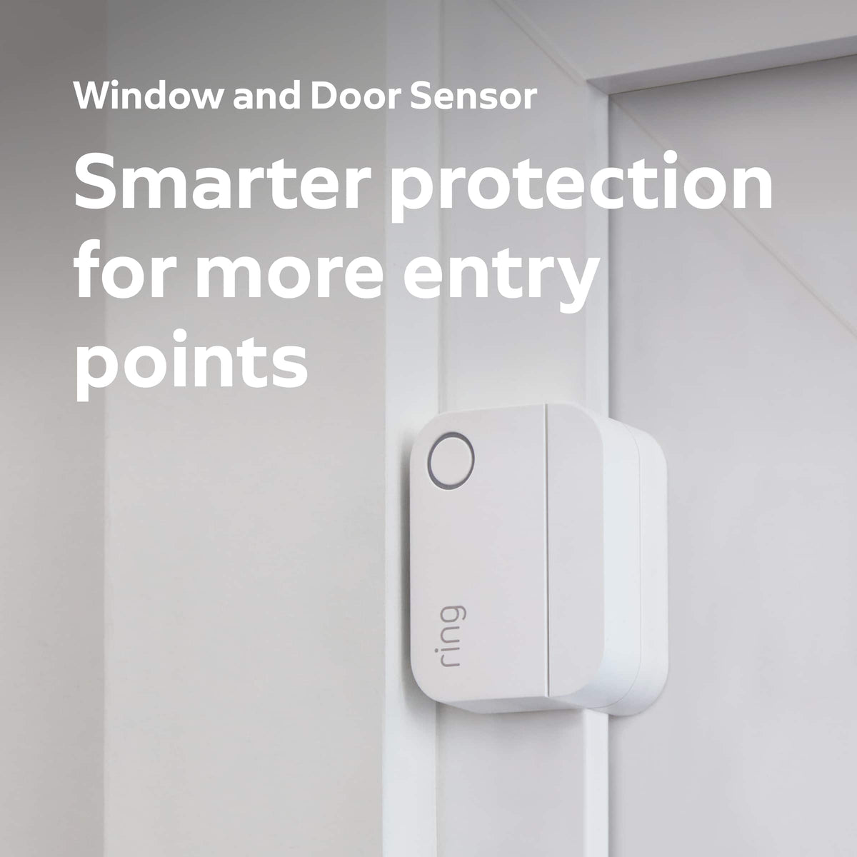 Ring - Outdoor Cam 2K Battery-Powered with Window & Door Sensor, Glass Break Sensor, and Panic Button - White