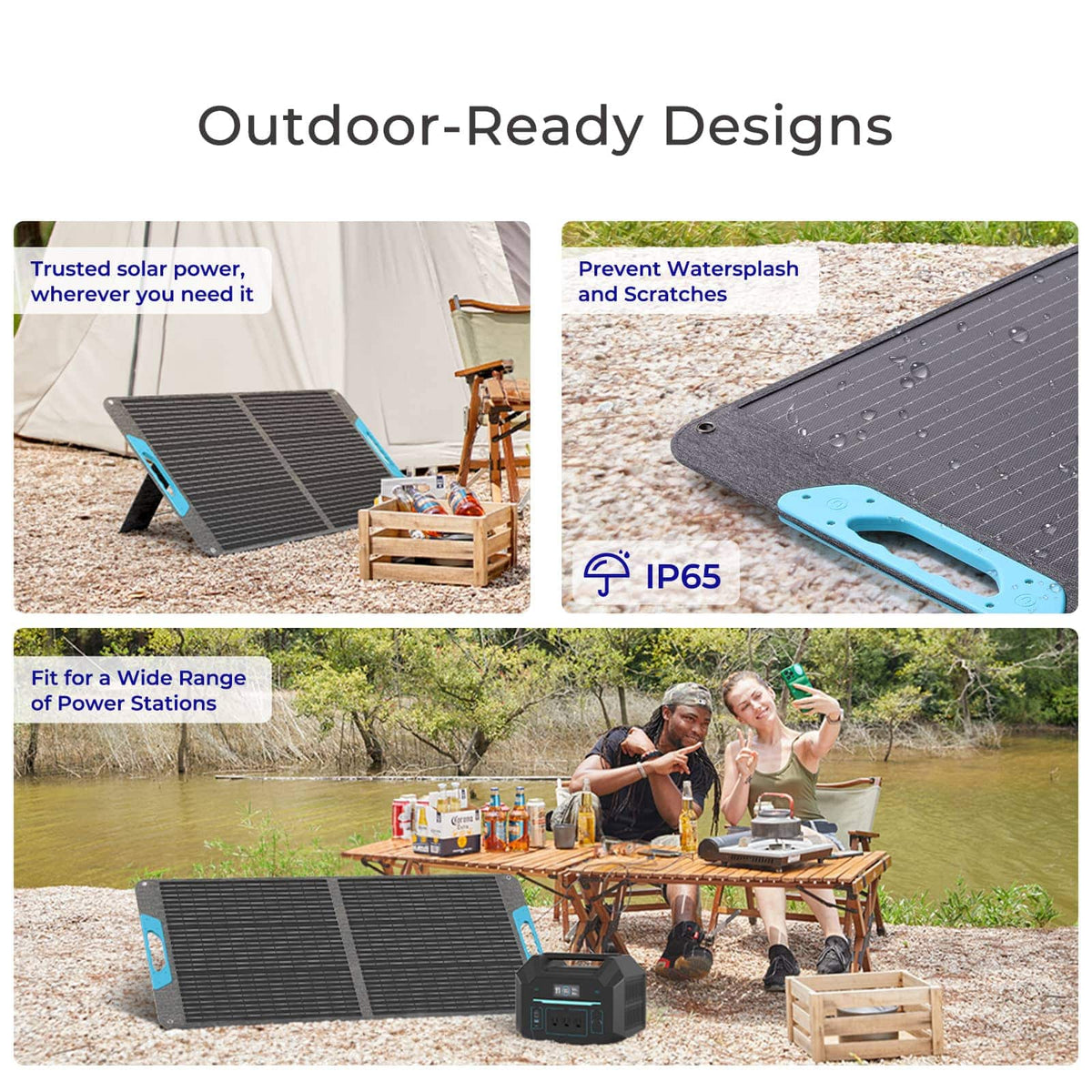 Renogy - E.Flex 100W Portable Solar Panel - Black