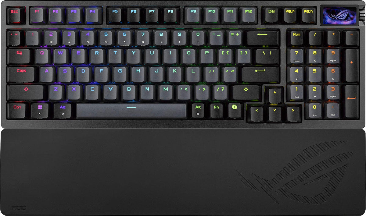 ASUS - ROG Azoth 96% Wireless Magnetic Hall Effect RGB Gaming Keyboard with Hot-Swappable ROG HFX V2 Switches - Black