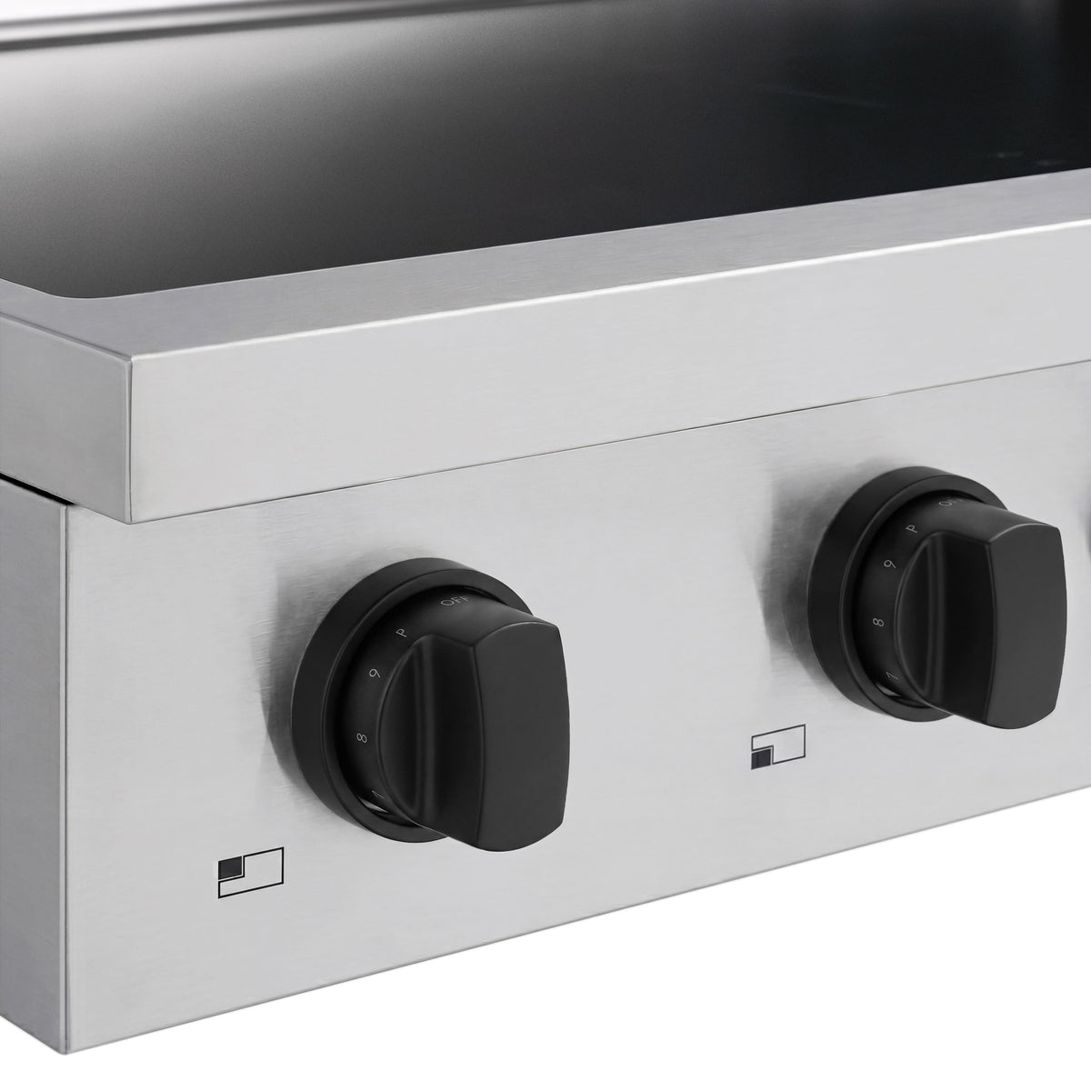 ZLINE - Autograph 30 in. Paramount Built-in Induction Rangetop with 4 Elements and Matte Black Accents - Stainless Steel