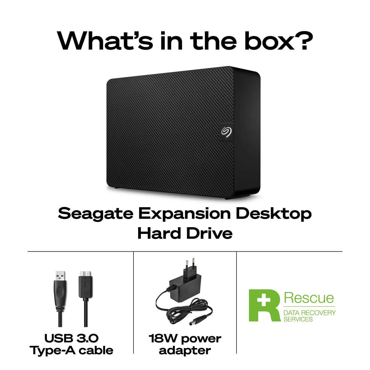 Seagate - Expansion Desktop 8TB HDD - Black