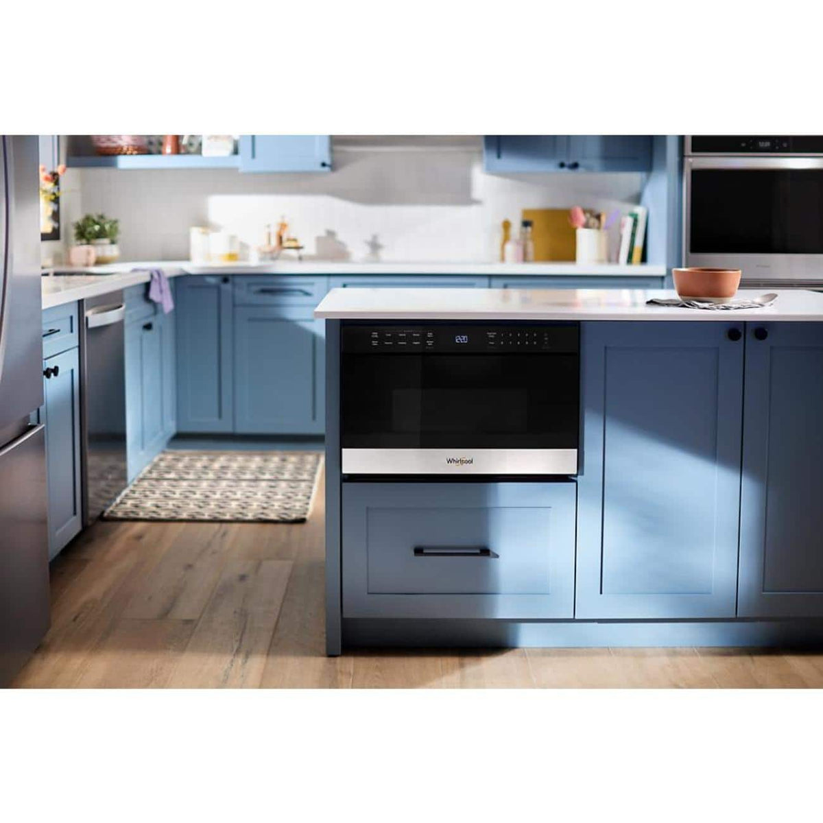 Whirlpool - 24-inch Built-in Microwave Drawer with Sensor Cooking - Stainless Steel