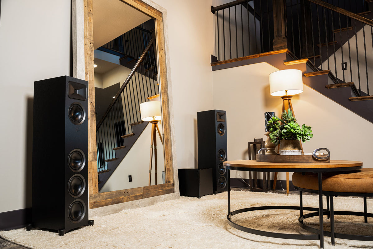 MartinLogan - Dynamo Foundation 10, 10” Sealed, Powered Subwoofer, with Magnitude MT-400 Amplifier, DSP-Optimized, and Wireless Ready - Brushed Black