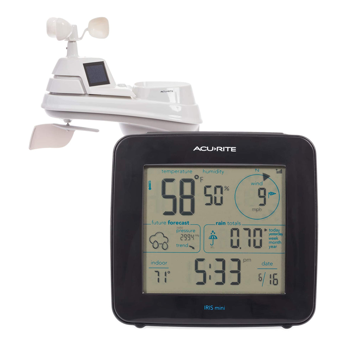 AcuRite - Iris (5-in-1) Weather Station - White/Black
