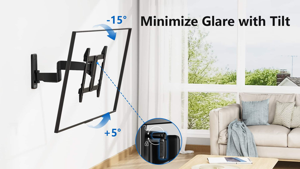 ErgoAV - 32″-65″ Full Motion TV Mount - Black