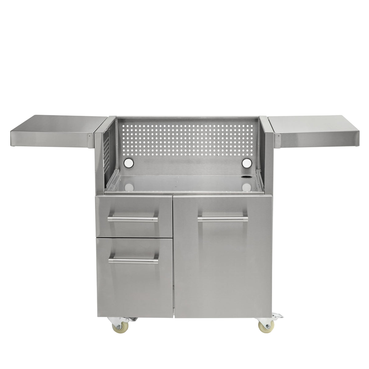 Coyote Outdoor Living - cart for 30" Flat Top Grill - Stainless Steel