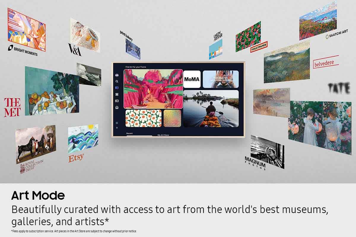 Samsung - 50” Class LS03FA The Frame Series QLED 4K UHD Art Mode SamsungVision AI Smart TV w/ Wall Mount (2025)