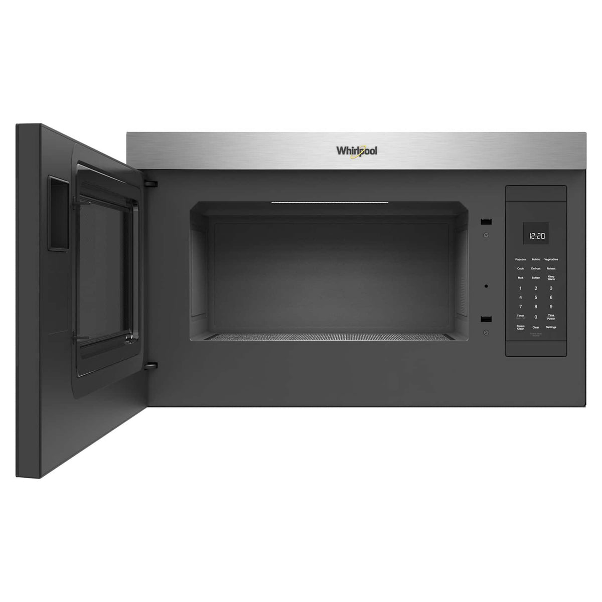 Whirlpool - 1.1 Cu. Ft. Over-the-Range Microwave with Flush Built-in Design - Stainless Steel
