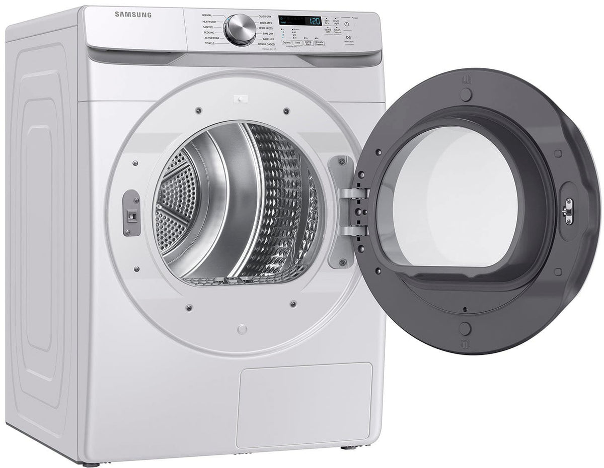 Samsung - 7.5 Cu. Ft. Stackable Smart Ventless Hybrid Heat Pump Electric Dryer with Sensor Dry - White