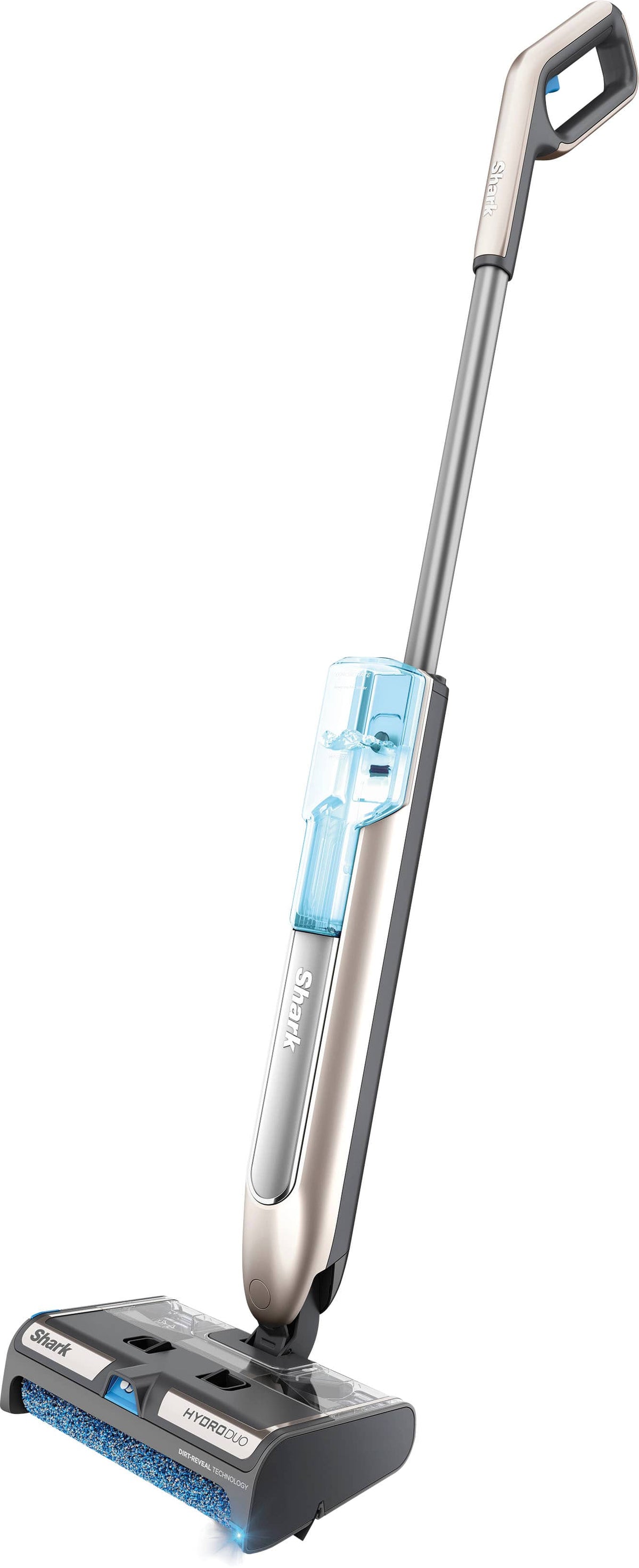 Shark - HydroDuo with Dirt-Reveal Technology, Cordless wet & dry hard floor cleaner picks up, mops, & scrubs - Stone Metallic