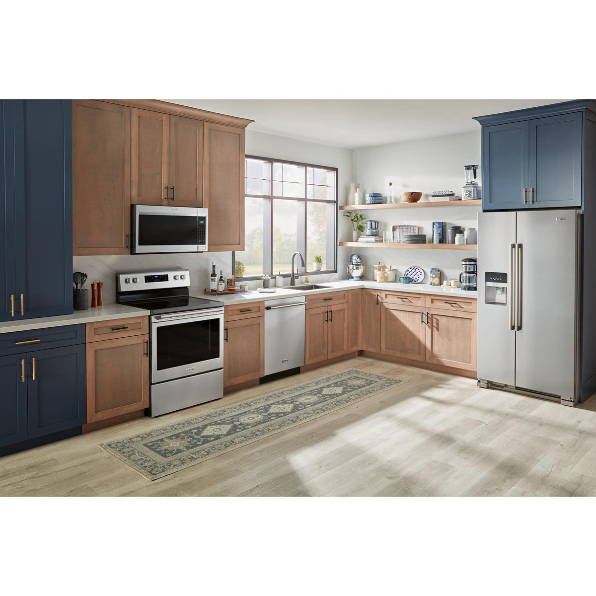 Maytag - 30 in. Wide 5 element 5.3 cu. ft. Freestanding Electric Range with Steam Clean - Stainless Steel