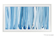 Samsung - 43" The Frame Customizable Bezel - Modern - White