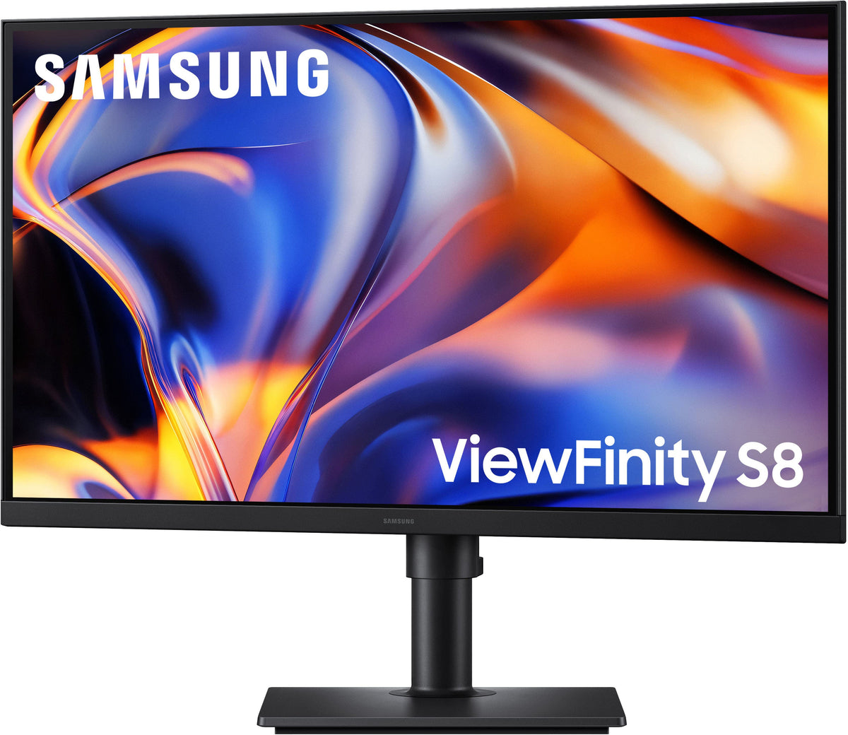Samsung - 27" ViewFinity S8 (S80HF) 5K UHD High Resolution Monitor with USB-C and Ergonomic Stand (HDMI, USB-C, DP) - Black