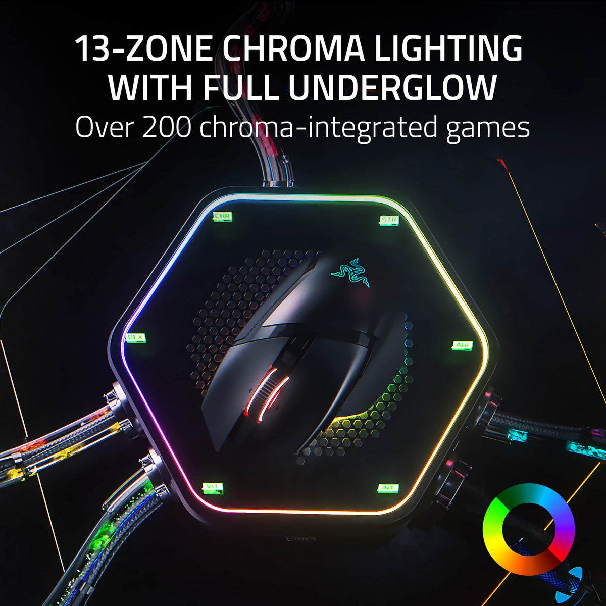 Razer - Basilisk V3 Pro Optical Gaming Mouse with HyperScroll Tilt Wheel - Wireless - Black