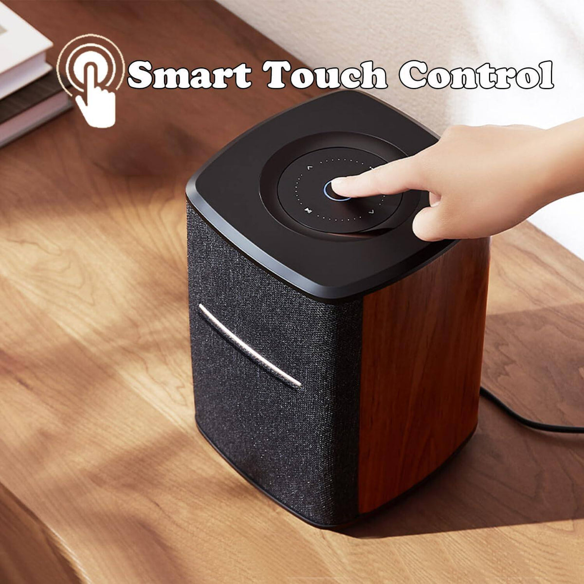Edifier - MS50A Classic Portable Wi-Fi Speaker - Wood