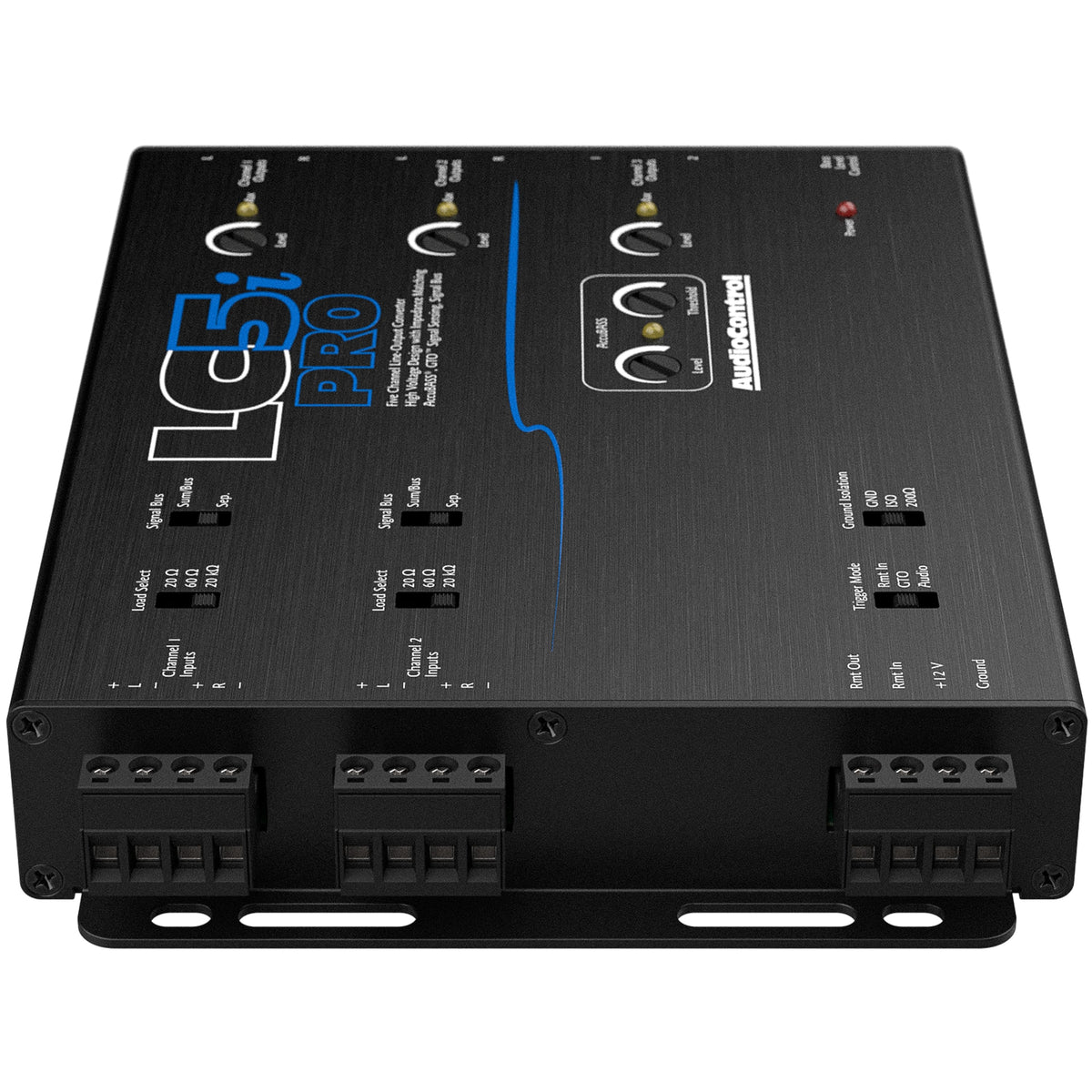 AudioControl - 5-Channel Active Line Output Converter with AccuBASS and Subwoofer Control - Black