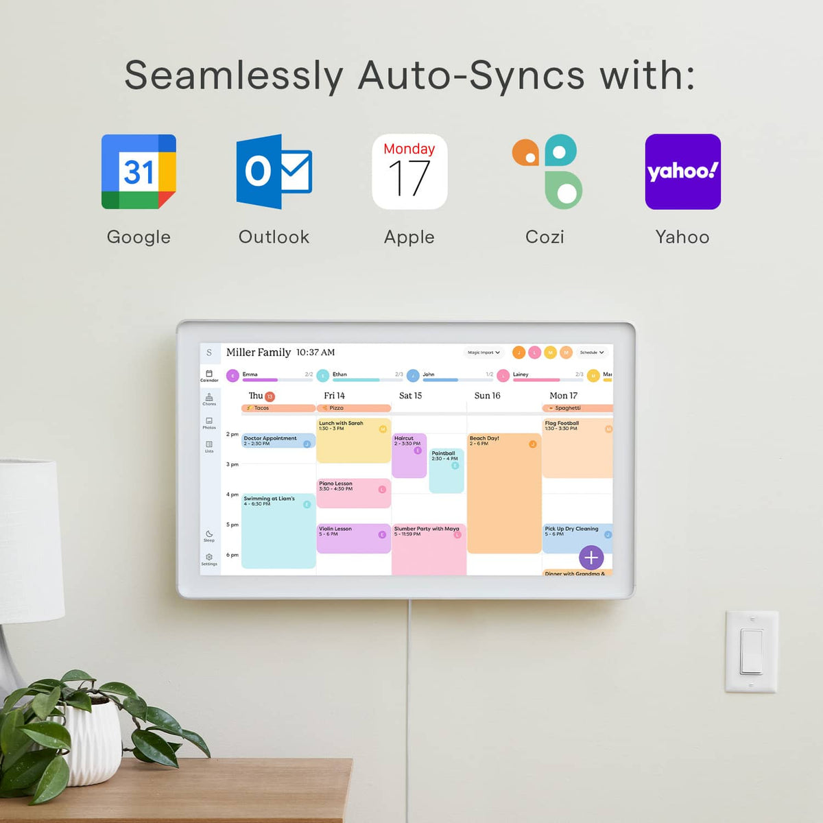 Skylight - Calendar Max: 27 inch Touchscreen Smart Calendar and Family Organizer - Aluminum